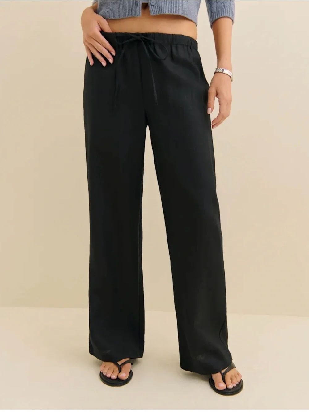 Reformation Olina Linen Short Pant
